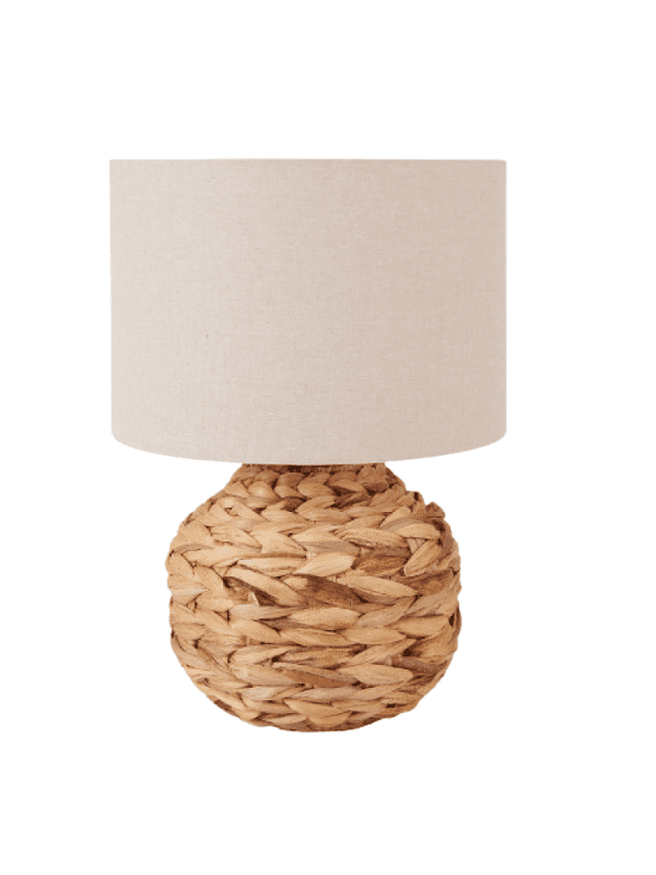 Zadi Natural Plaited Water Hyacinth Table Lamp - Image 2