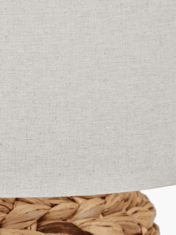 Zadi Natural Plaited Tall Water Hyacinth Table Lamp - Image 3