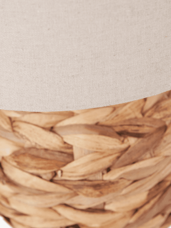 Zadi Natural Plaited Water Hyacinth Table Lamp - Image 4