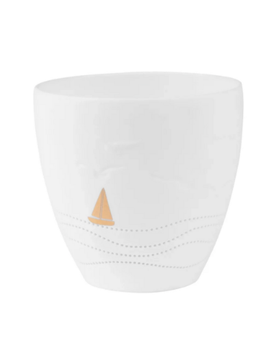 Poetrylight Boat Porcelain Tealight Holder by Rader