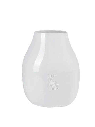 Rader Freeform porcelain vase by Sarah Blienert featuring smooth and textured surfaces in an organic, handmade-inspired design.