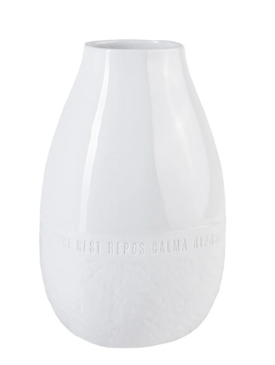 Rader Freeform porcelain vase by Sarah Blienert featuring smooth and textured surfaces in an organic, handmade-inspired design.