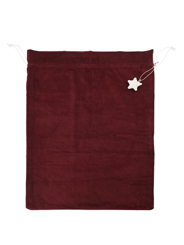 Luxurious cotton velvet Christmas sack in a rich festive berry colour. The Hyde Christmas Sack offers plenty of space for larger gifts that won’t fit in a stocking. Designed to hang at the end of a bed, ready to be filled with presents for Christmas morning.