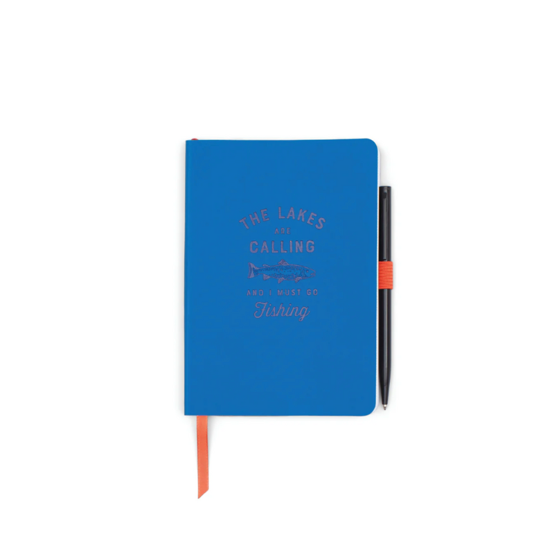 Gentlemen’s Hardware Waterproof Fishing Notebook with lined and fishing log pages.