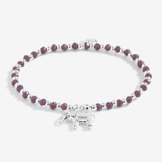 Colour Pop A Little ‘Lucky Elephant’ Bracelet – Silver Plated.