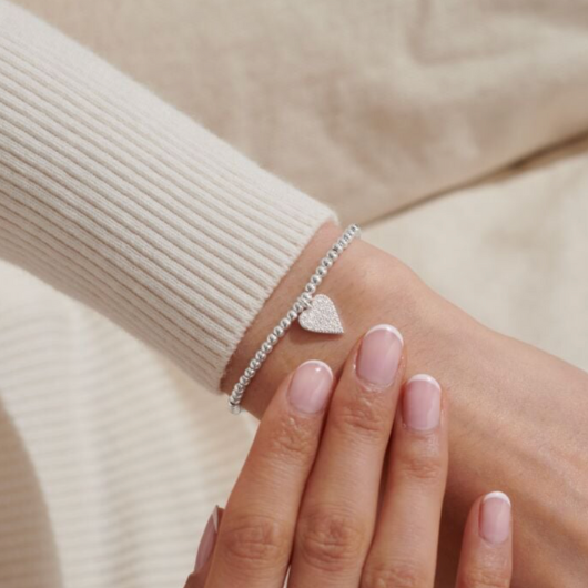Joma Jewellery A Little Fantastic Fifty silver-plated bracelet with charm on sentiment card.