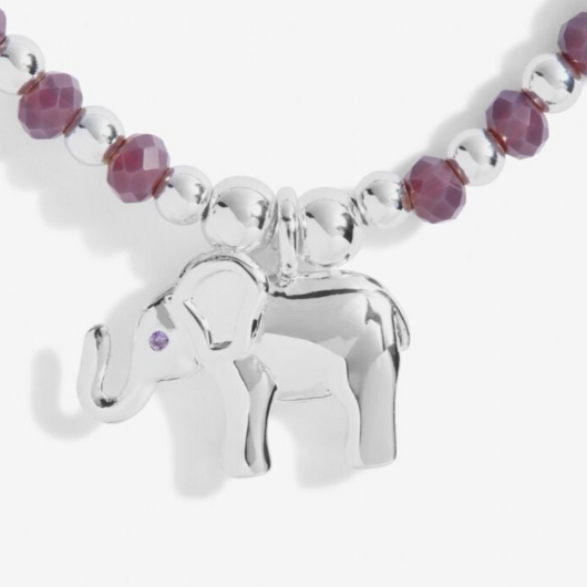 Colour Pop A Little ‘Lucky Elephant’ Bracelet – Silver Plated.
