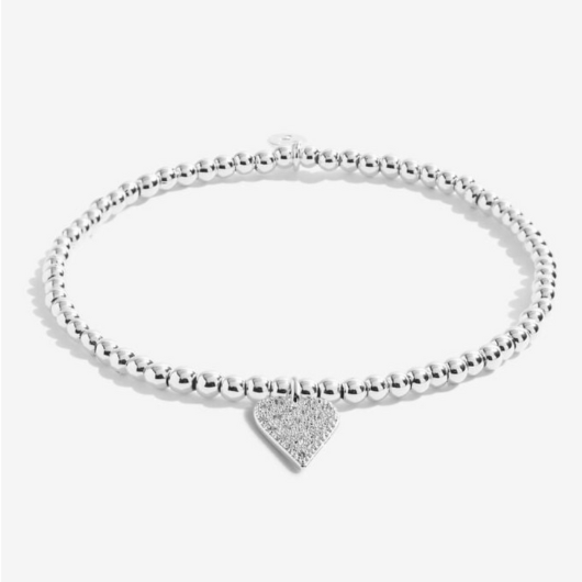 Joma Jewellery A Little Fantastic Fifty silver-plated bracelet with charm on sentiment card.