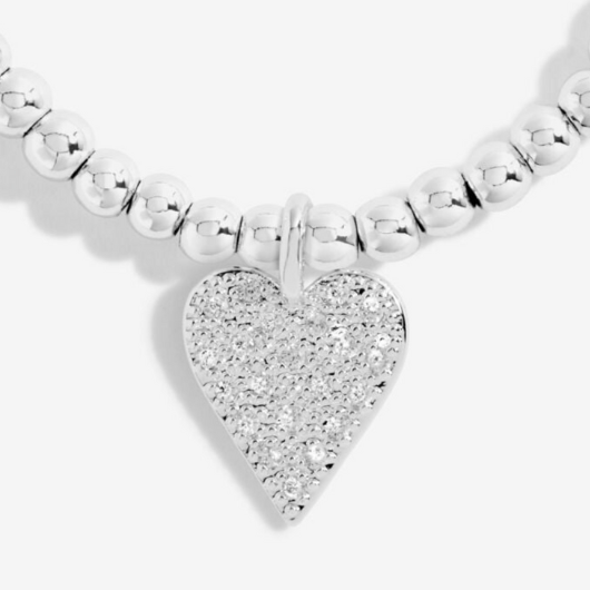 Joma Jewellery A Little Fantastic Fifty silver-plated bracelet with charm on sentiment card.
