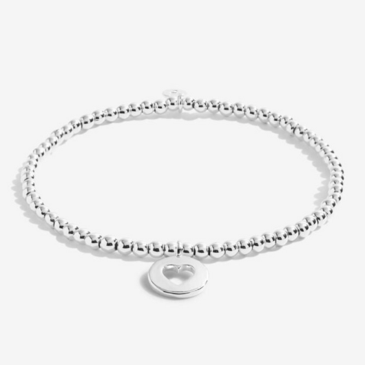 Joma Jewellery A Little Mother In Law silver-plated bracelet with charm on sentiment card.