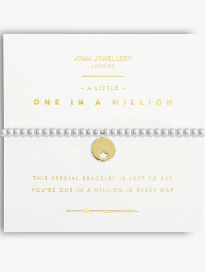 Radiance A Little One In A Million bracelet with gold star cutout charm on sentiment card.