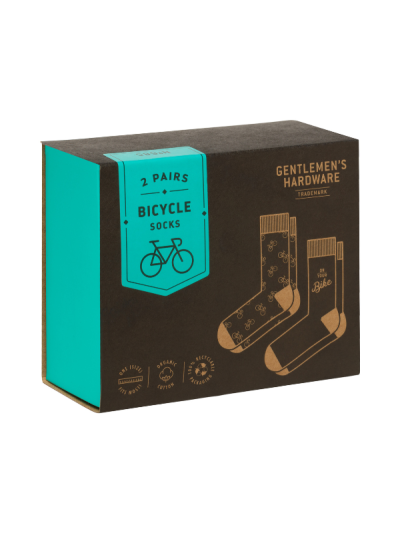 Cycling-themed crew socks by Gentlemen’s Hardware in UK size 8–12.