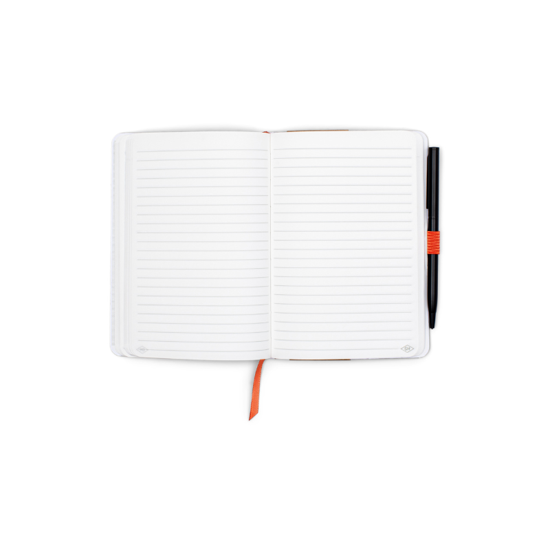 Waterproof Golf Notebook with lined pages and golf score log sections.