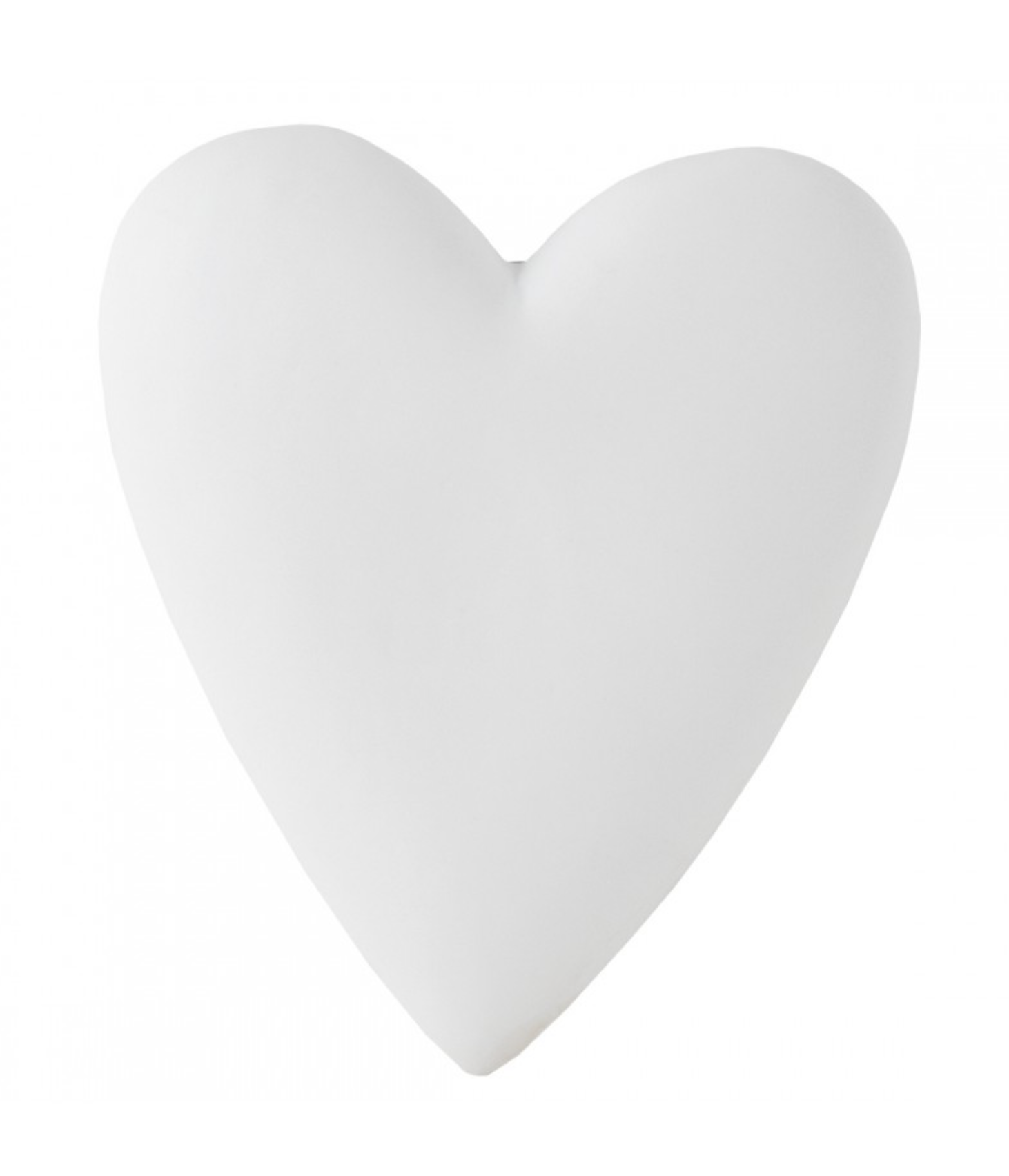 Matte white porcelain heart by Räder, Germany — delicate, minimal and poetic.