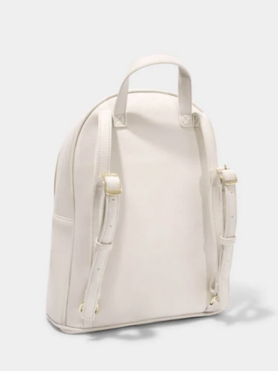 Katie Loxton Isla Large Backpack in Off White – vegan leather women’s backpack.