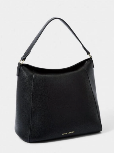 Katie Loxton Heidi Shoulder Bag in Black – vegan leather shoulder bag.