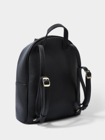 Katie Loxton Isla Large Backpack in Black – vegan leather women’s backpack.