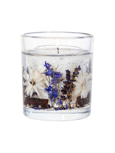 Stoneglow Nature’s Gift Lilac & Lavender natural wax gel candle tumbler.