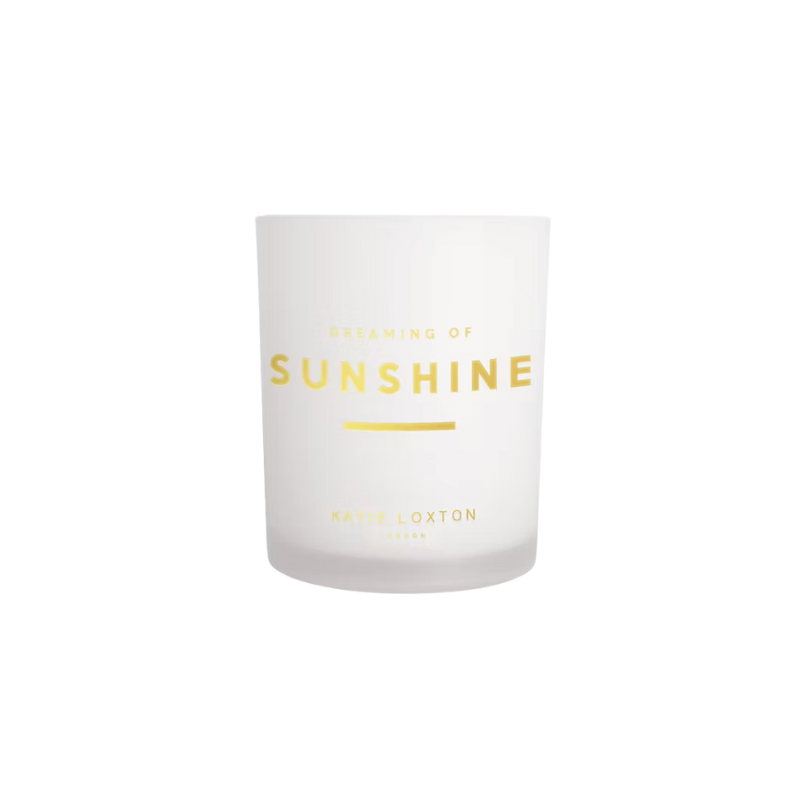 Katie Loxton Dreaming of Sunshine Candle with pomelo and lychee flower fragrance.
