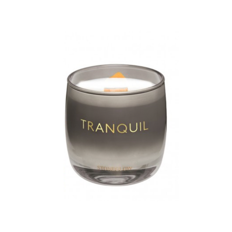 Stoneglow Oolong Tea & Neroli candle with wooden wick and refreshing tea and citrus fragrance.